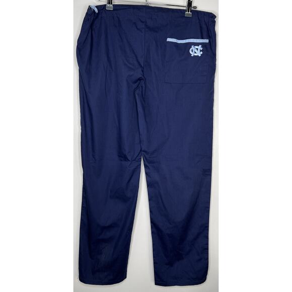 Dudz Scrub Size S UNC NCAA North Carolina Tar Heels Back Logo Pants Navy NWT New - Picture 2 of 5